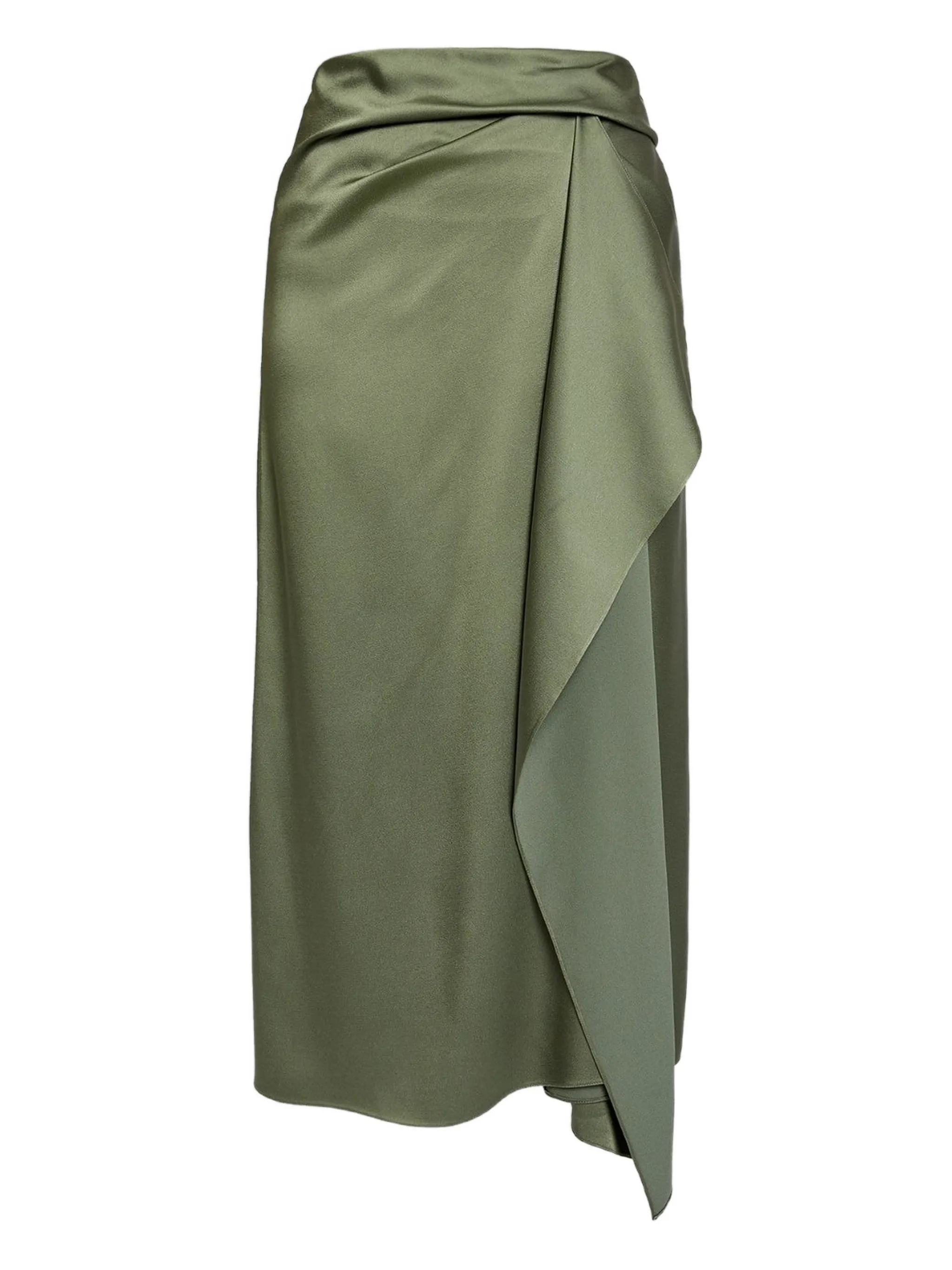 

Юбка миди с драпировкой Erdem, зеленый