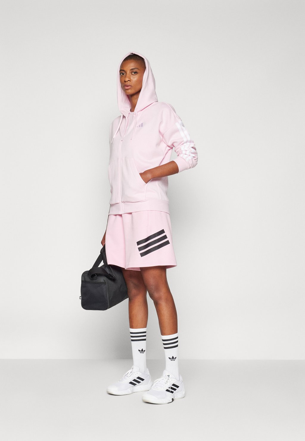 Толстовка на молнии adidas Sportswear, светло-розовый — фото 2