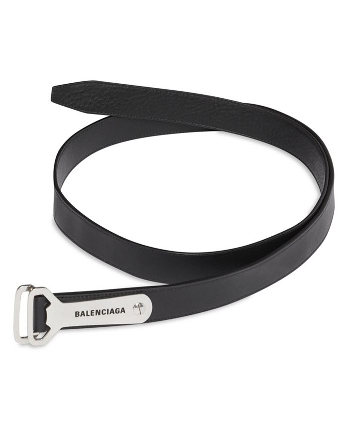 

Ремень с D-образным кольцом для открывания бутылок Balenciaga, черный