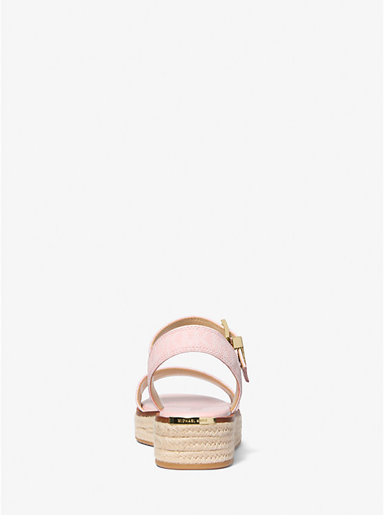 Сандалии-Эспадрильи на платформе с фирменным логотипом Richie Michael Kors, красный — фото 3