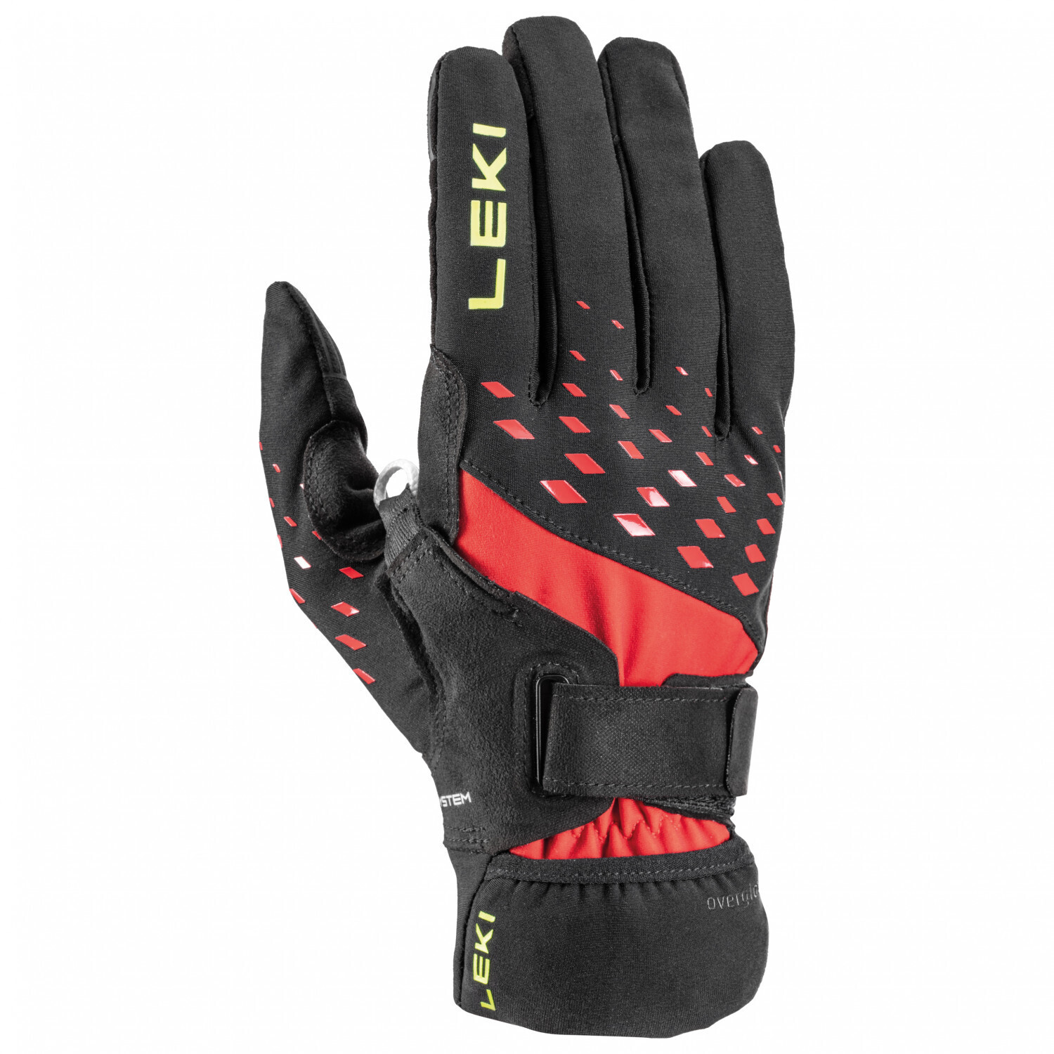 

Перчатки Leki Ultra Trail Storm Shark, цвет Black/Red/Neon Yellow