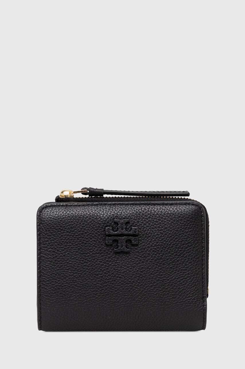 

Кожаный кошелек Tory Burch McGraw Bi-Fold, черный