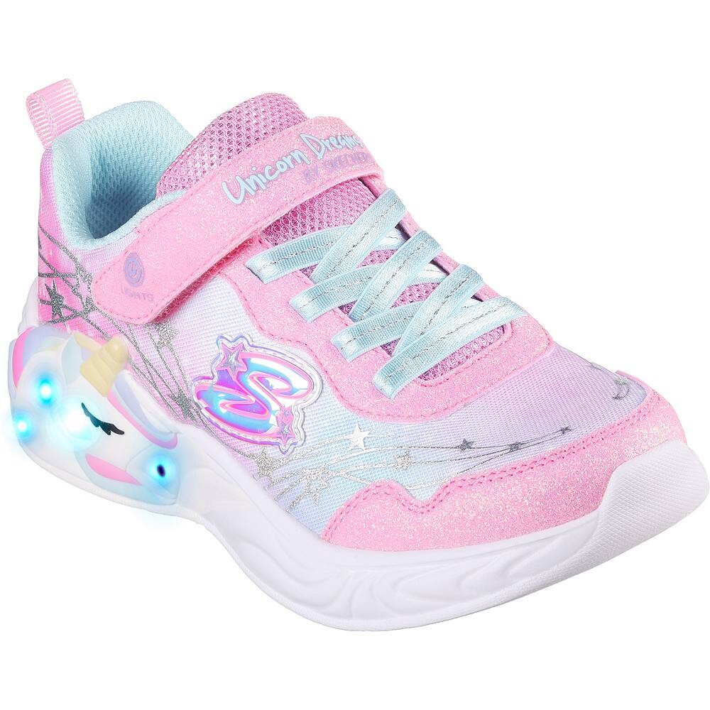 

Обувь Skechers S-Lights: Unicorn Dreams для маленьких девочек с подсветкой, цвет Pink Turquoise