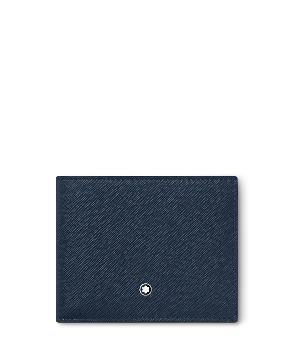 

Кошелек унисекс из синей кожи Montblanc, синий