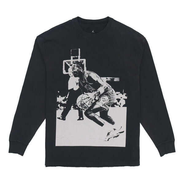 

Футболка Air Jordan x Union Crossover Photo Pullover 'Black', черный