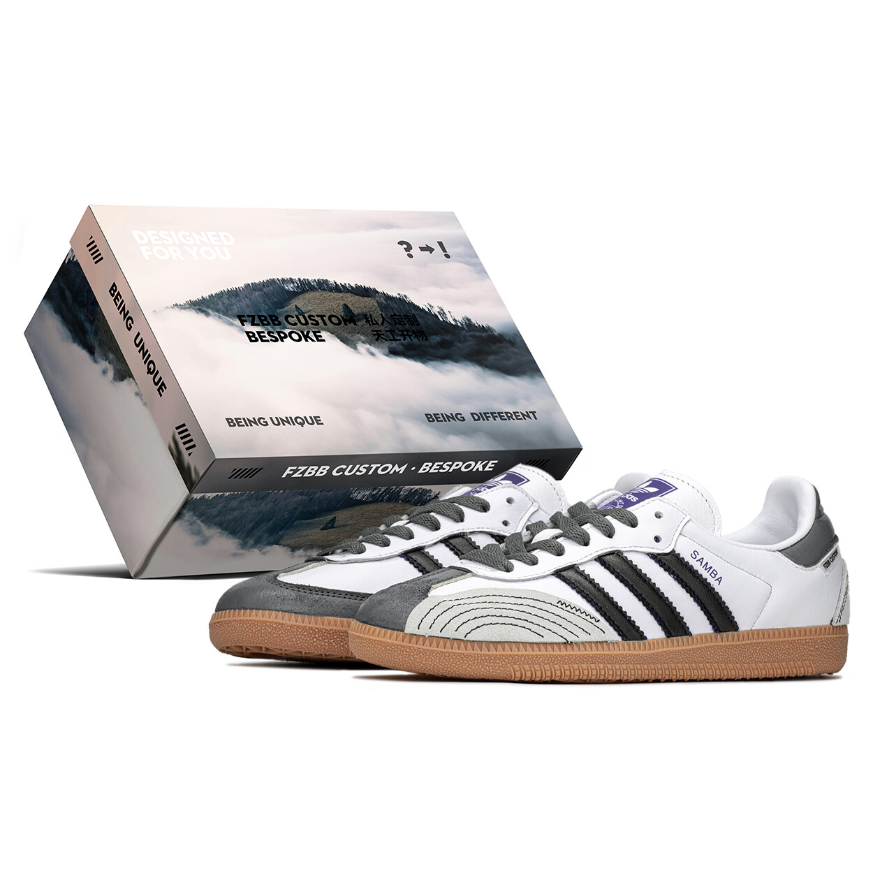

Кроссовки adidas Samba XLG Skateboarding Shoes Unisex, черный/белый/серый
