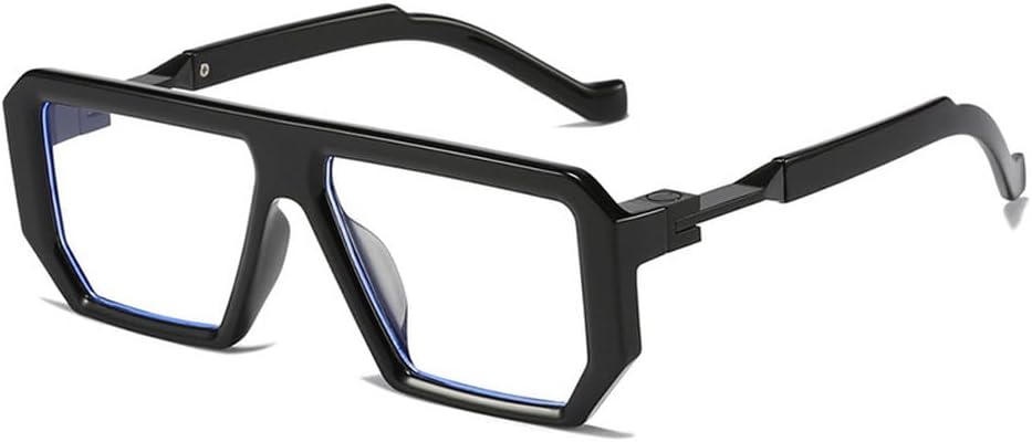 

Ретро солнцезащитные очки для женщин, модные, с прозрачными линзами, защита от УФ-излучения UV400; для мужчин, в стиле панк, с градиентным переходом цвета HVTVTLA, Black Clear