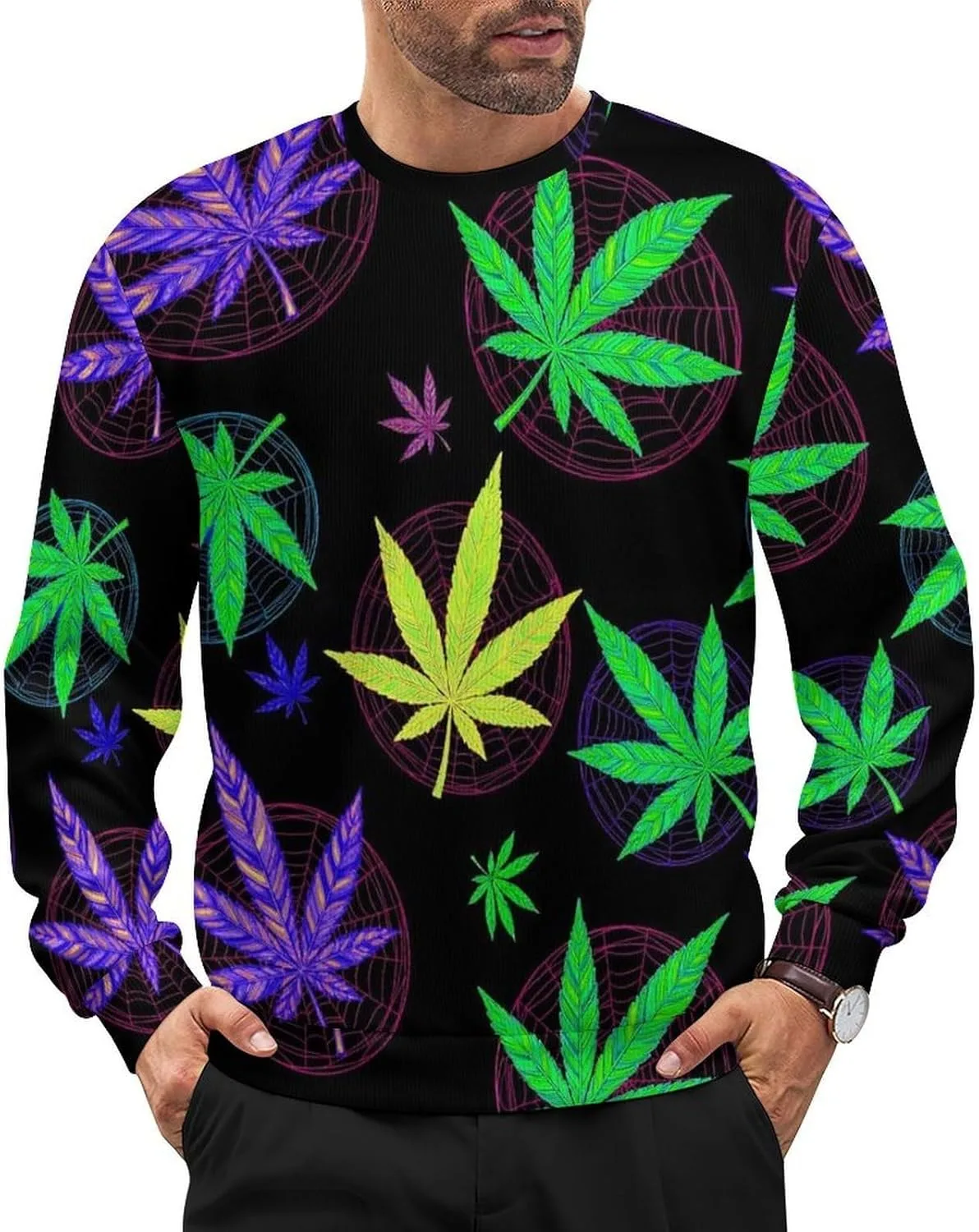 

Мужской вязаный свитер Casual Textured Pullover с длинными рукавами Meaudiwes