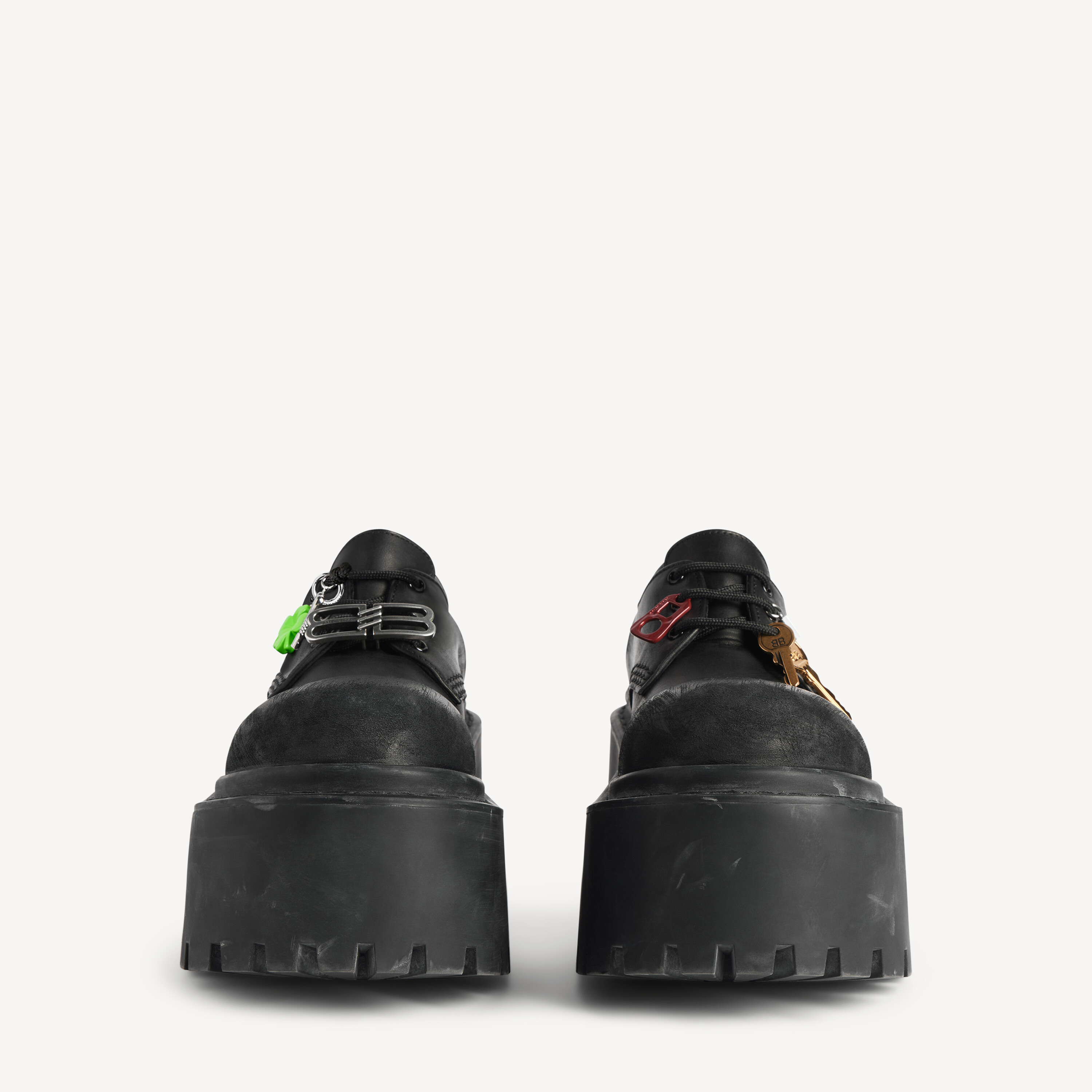 Женские дерби strike на платформе с подвесками, черные/разноцветные BALENCIAGA, многоцветный/черный — фото 3