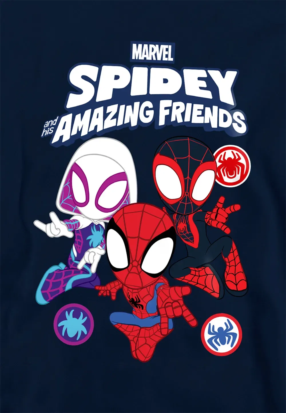 Детская худи Marvel Spidey и его удивительные друзья, темно-синий — фото 2
