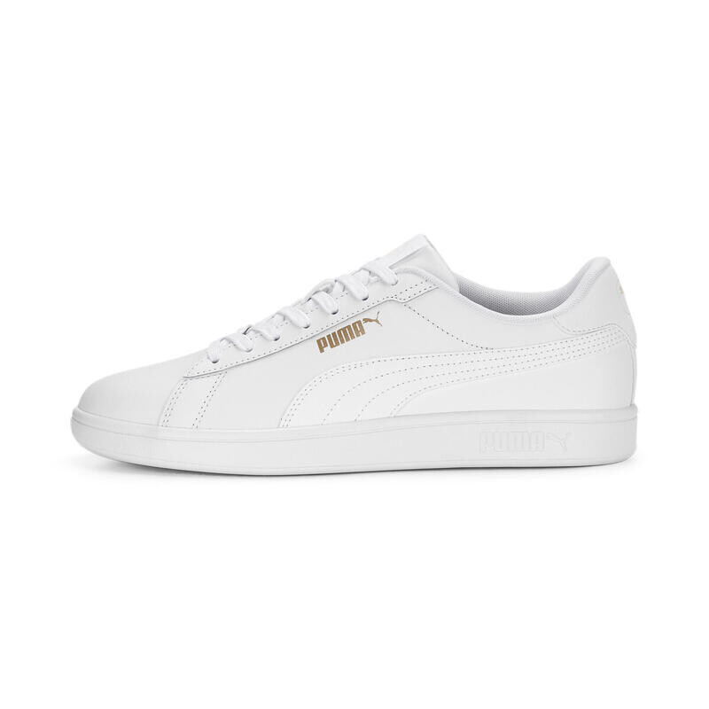 Кроссовки Smash 3.0 L для взрослых PUMA Белое Золото — фото 3