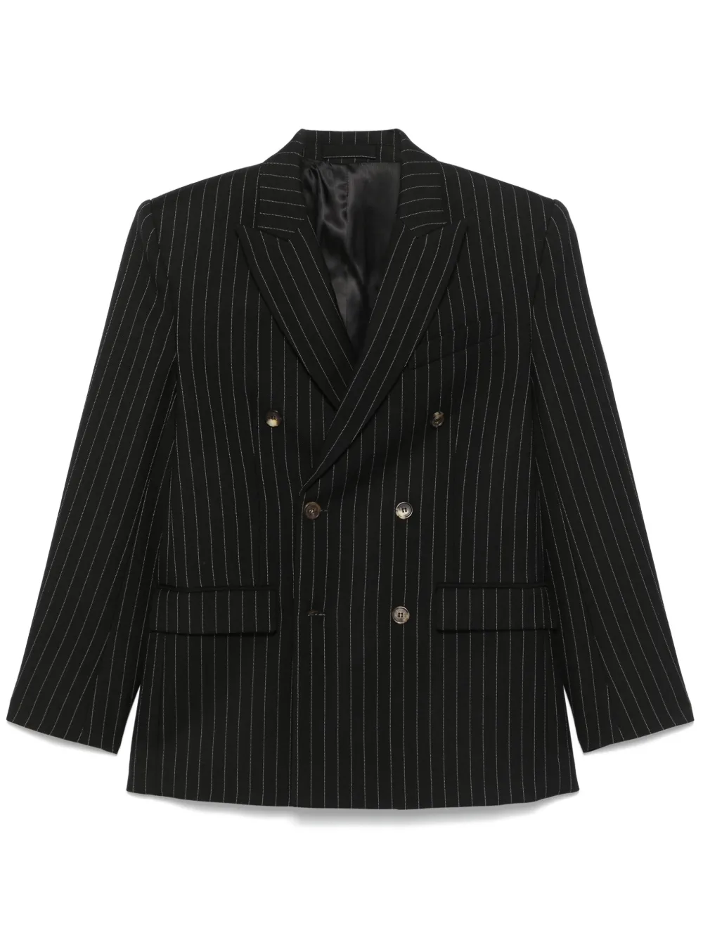 

Двубортный блейзер WARDROBE.NYC, черный