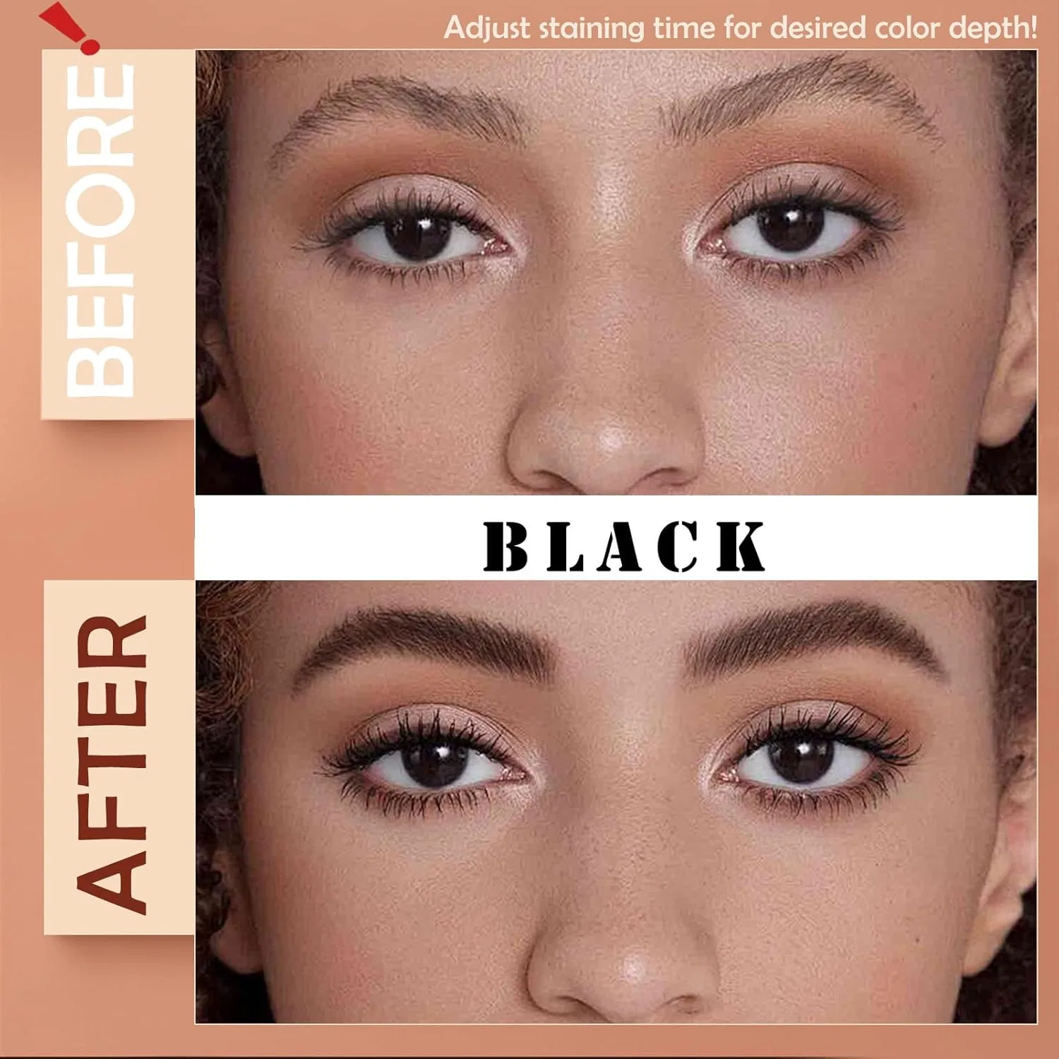 Набор для окрашивания ресниц и бровей Callmynm 4 Weeks Natural Black 7 мл — фото 3
