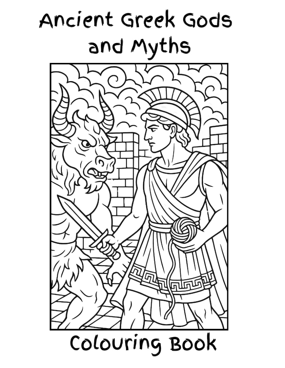 

Ancient Greek Gods and Myths Adult Coloring Book: 30 High Quality Beautiful Illustrations Featuring Epic Gods and Myths of Ancient Greece (Independently published)