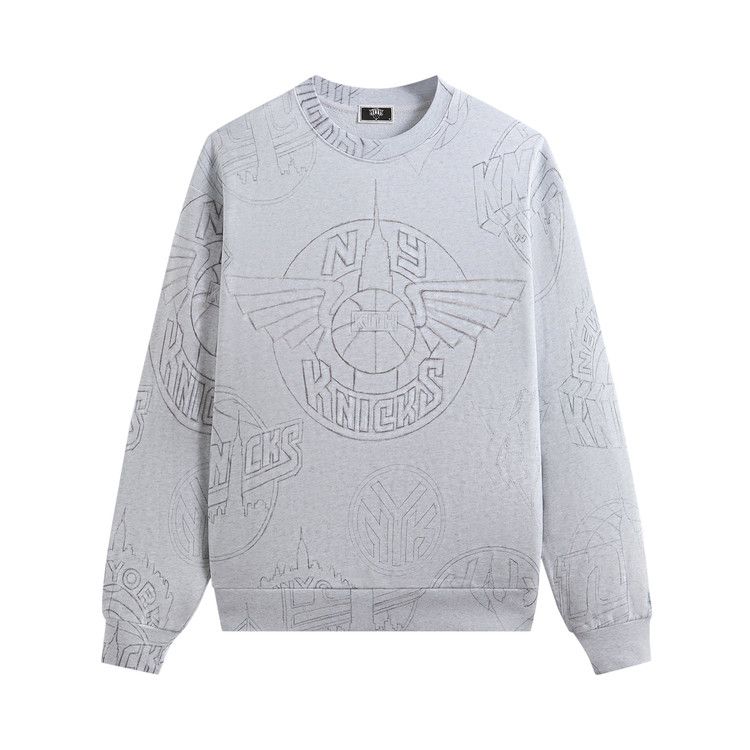 

Свитер Kith For The New York Knicks Sketched Vintage Nelson Crewneck, Light Heather Grey