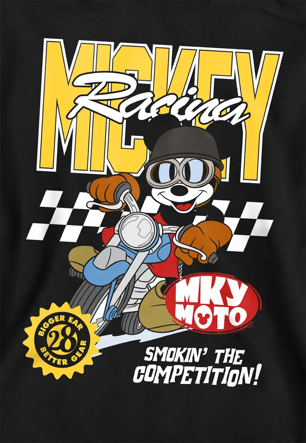 Детская толстовка Disney Motor Bike Racing, черная, черный — фото 2