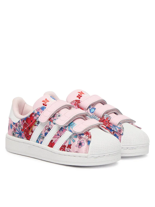 Кроссовки Superstar II Cf I JQ2004 Adidas, мультиколор/розовый — фото 2