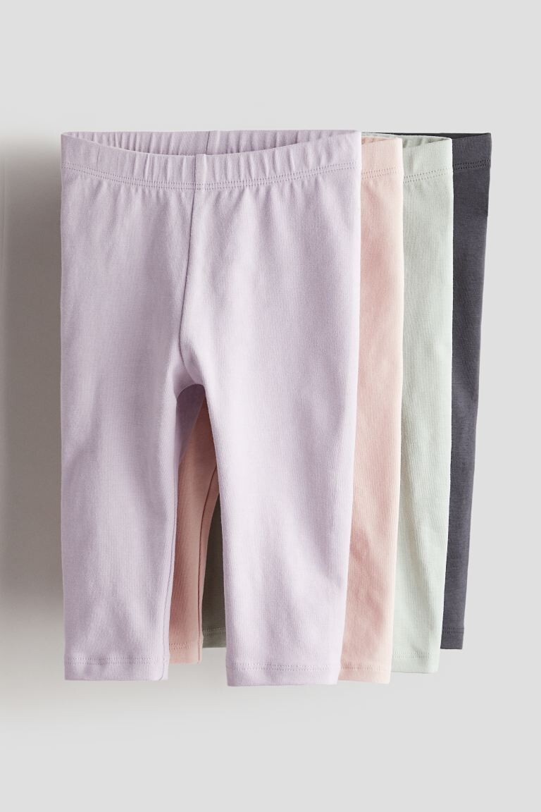 

Комплект из 4 леггинсов из хлопкового джерси H&M, сиреневый, Фиолетовый, Комплект из 4 леггинсов из хлопкового джерси H&M, сиреневый