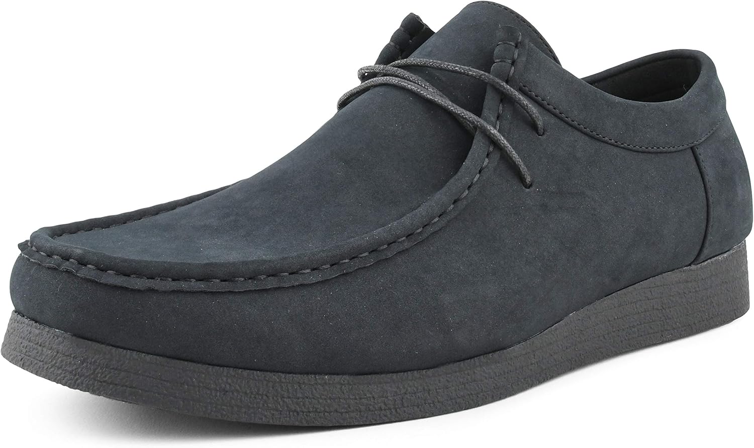 

Мужские низкие ботинки Amali Original Jason2 Chukka - низкие повседневные ботинки Chukka для мужчин - искусственная замша - шнуровка, подошва из кремовой резины - носок-мокасин, черный