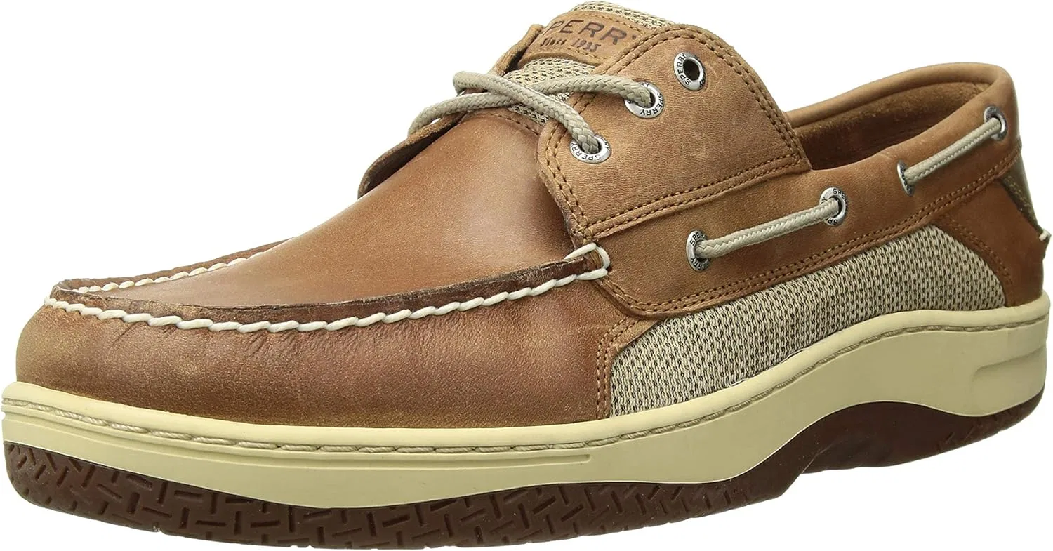Мужские лодочные туфли Sperry Billfish с тремя люверсами, Dark Brown