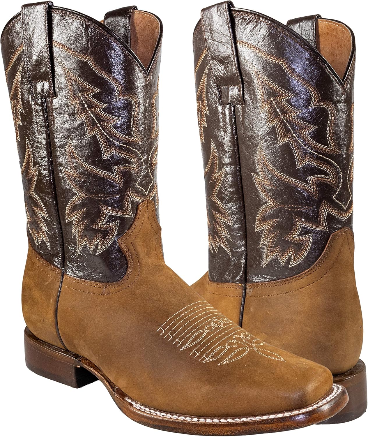 

Мужские ковбойские родео-сапоги Western из натуральной кожи Crazy Leather El General Tan ATL44 Generic