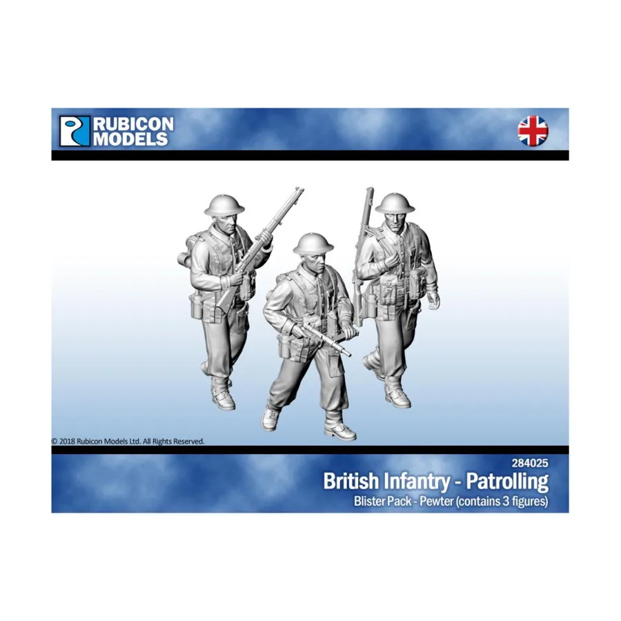 

Британская пехота — патрулирование, World War II - British (28mm)