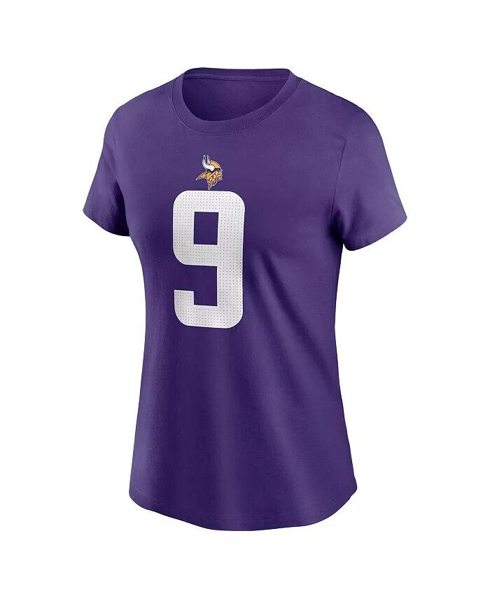 Женский J . Футболка Mc Carthy Purple Minnesota Vikings на драфте НФЛ 2024 года, выбранная в первом раунде Имя Номер Nike, фиолетовый — фото 2