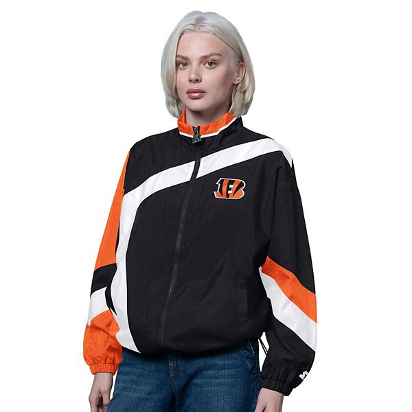 

Женская черно-оранжевая ветровка Cincinnati Bengals Vintage 1st Quarter Starter
