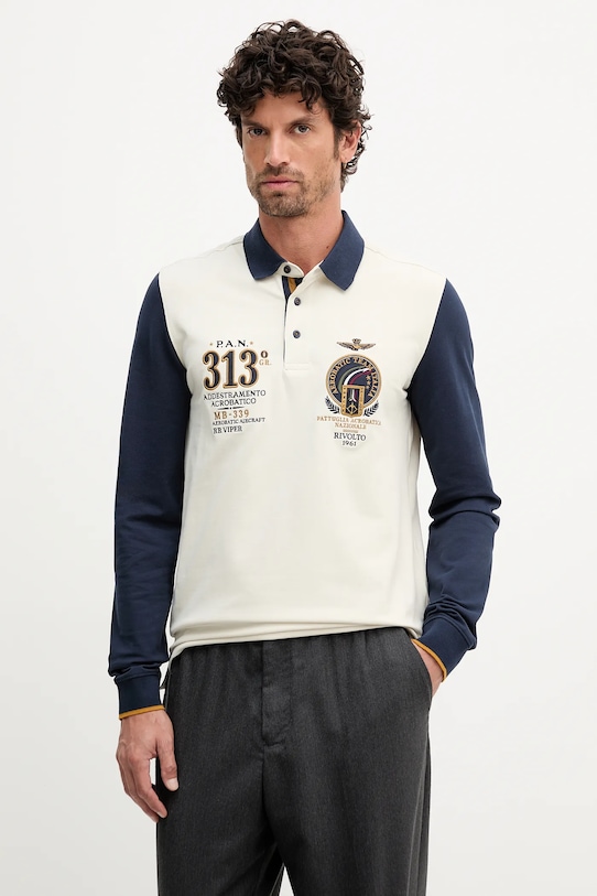 

Лонгслив Aeronautica Militare, бежевый