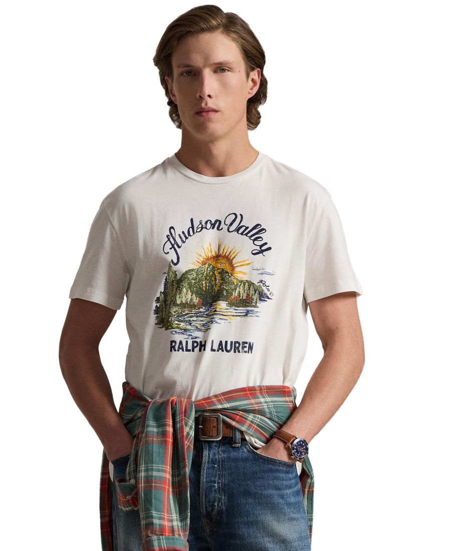 

Мужская футболка с круглым вырезом Polo Ralph Lauren, Deckwash White, Белый, Мужская футболка с круглым вырезом Polo Ralph Lauren, Deckwash White