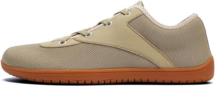 

Мужские тканевые кеды, дышащие низкие с шнуровкой, с противоскользящей подошвой, повседневная мода - дышащие сетчатые кроссовки для мужчин Hhhchpm, бежевый