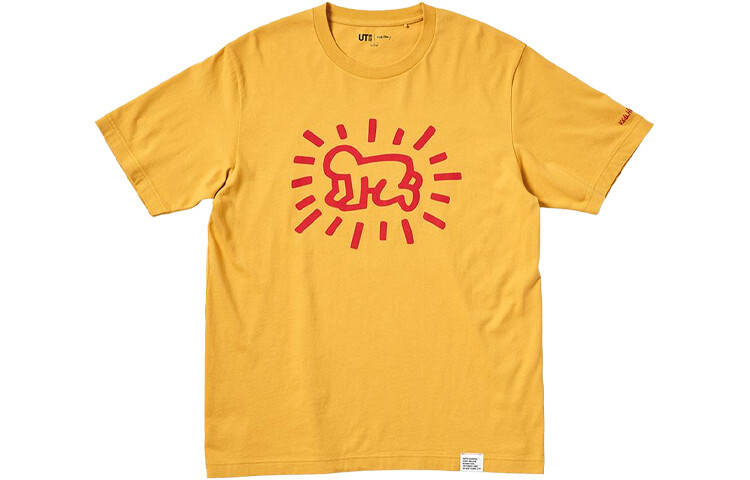 

Футболка Keith Haring X Unisex Lemon Uniqlo, цвет Lemon