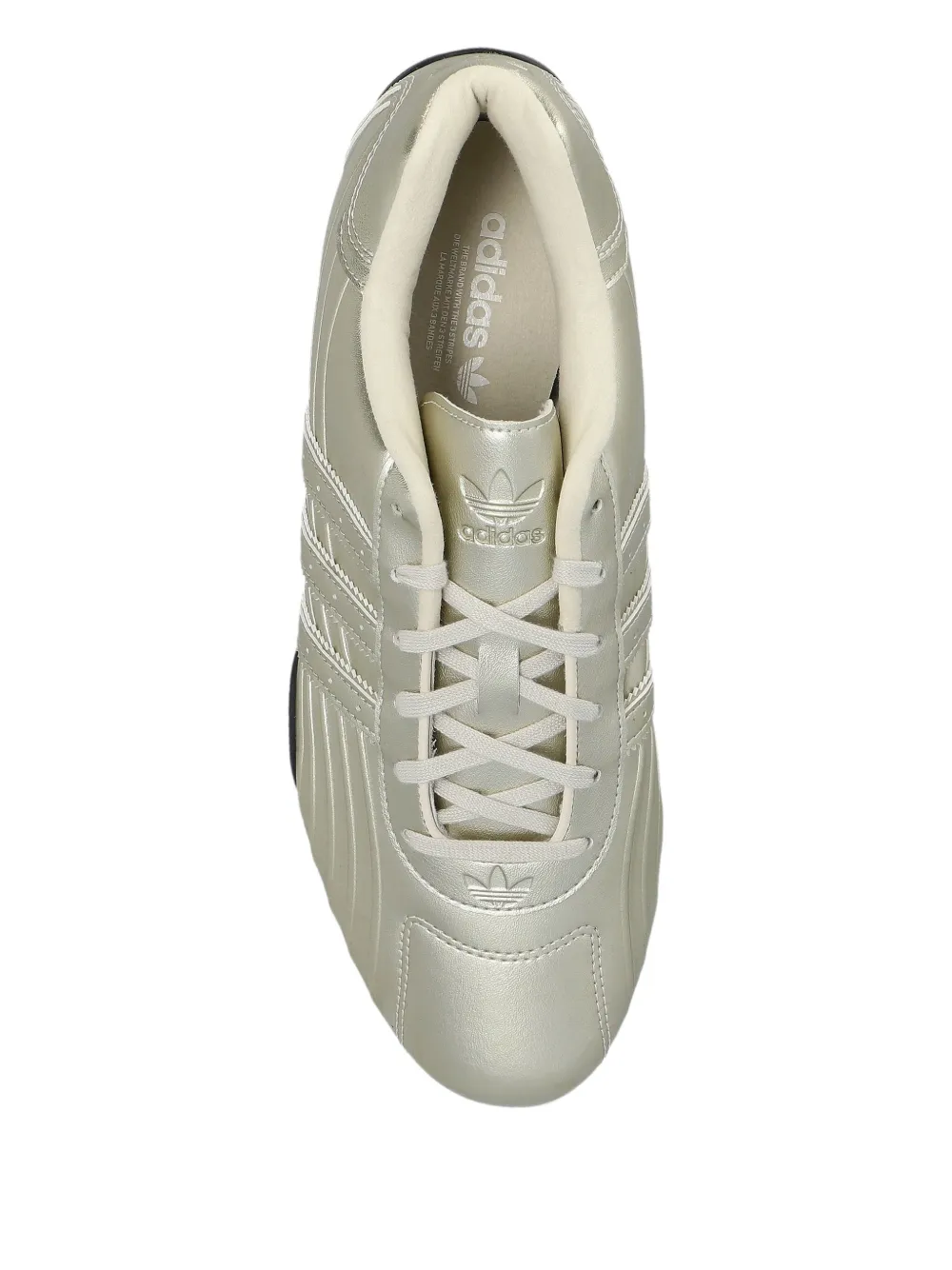 Кроссовки Adiracer Lo на шнуровке Adidas, серебристый — фото 3