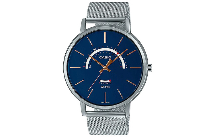 

CASIO Мужские часы стандартной серии синего цвета MTP-B105M-2AV