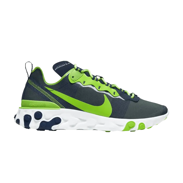 

Кроссовки Nike NFL x React Element 55 'Seattle Seahawks', зеленый
