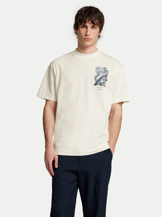 

Футболка свободного кроя Will 16097225 Selected Homme, экрю