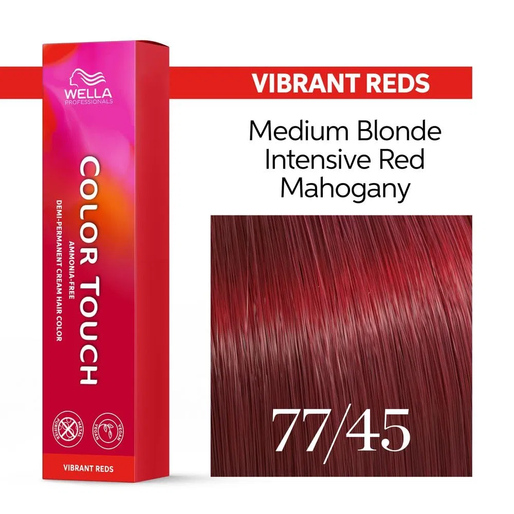 Краска для волос Wella Color Touch Vibrant Reds 77/45, 60 мл Wella Professionals