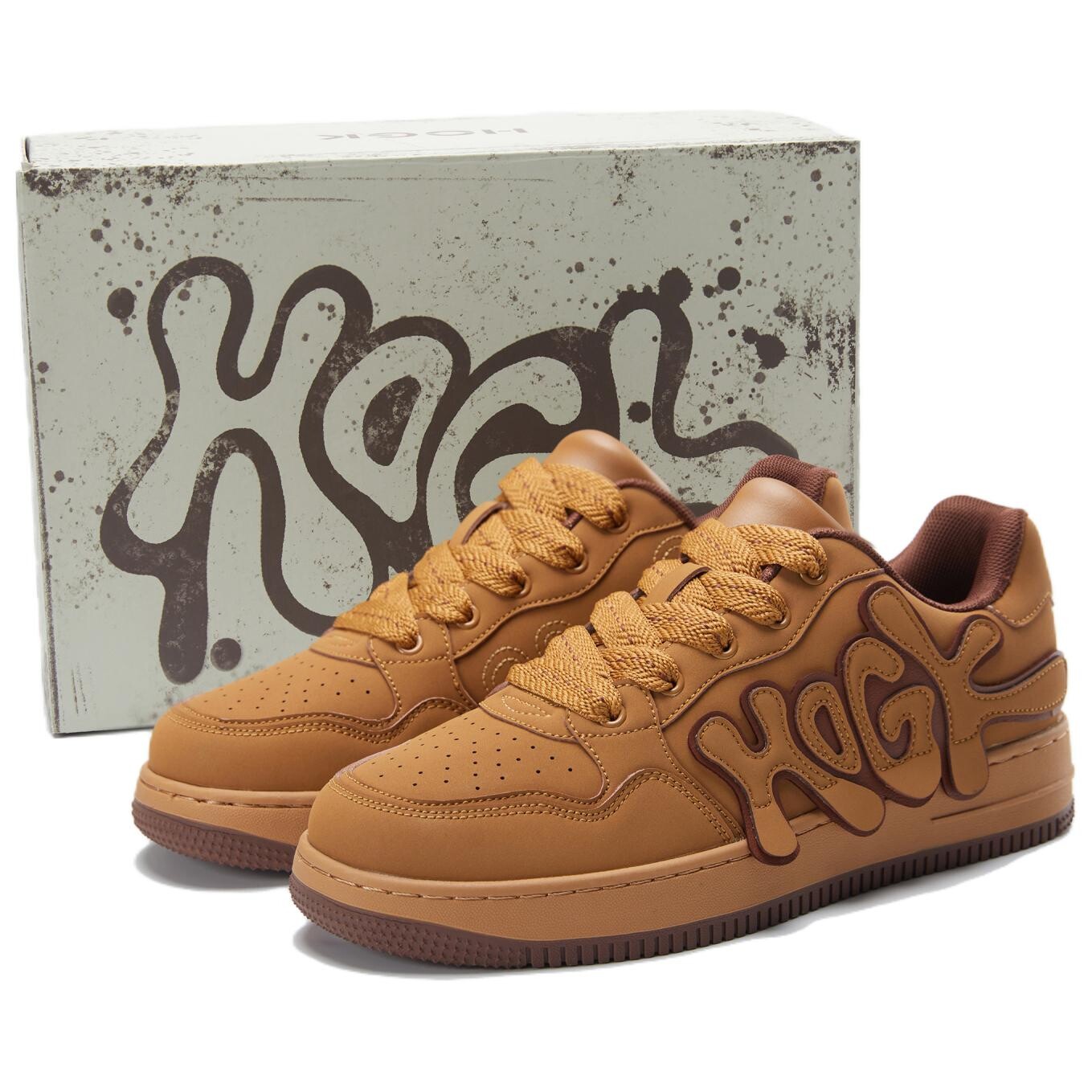 

Кроссовки HOGK Skateboarding Shoes Unisex Low-top Caramel, цвет Caramel