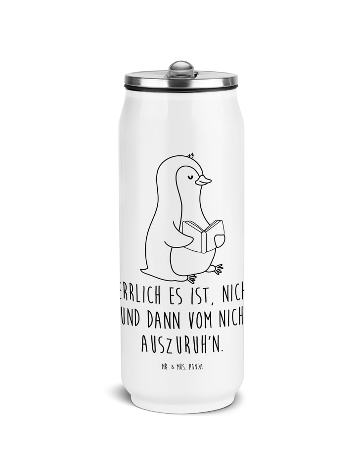 

Mr. & Mrs. Panda Бутылка для воды Penguin Book с надписью белого цвета