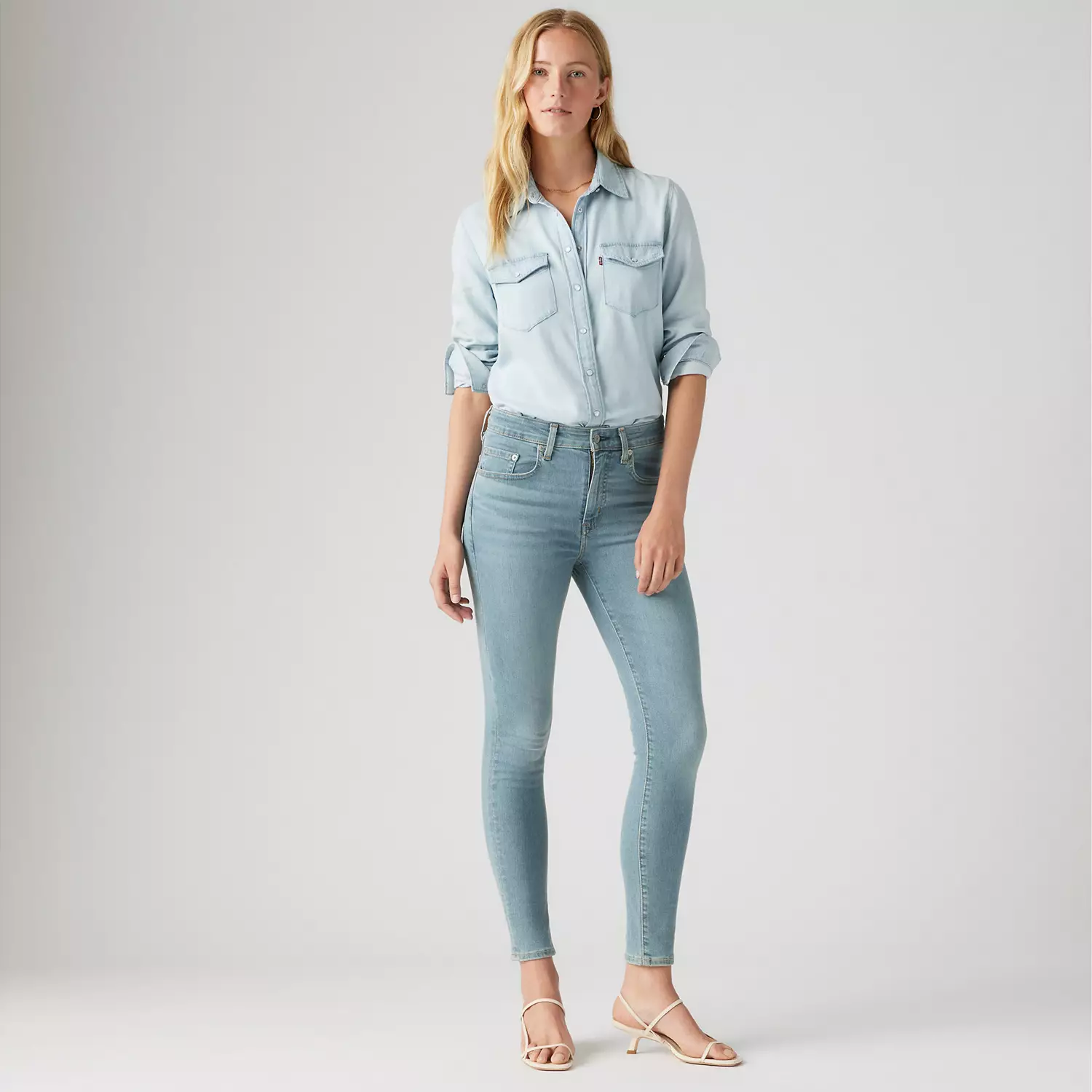 

721 Узкие женские джинсы с высокой посадкой Levi's, цвет Liberty Life - Medium Wash