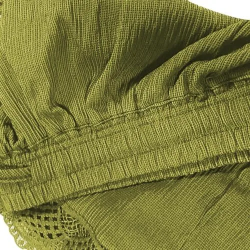 Шорты женские повседневные с эластичным поясом на завязках, Generic, A05_army Green