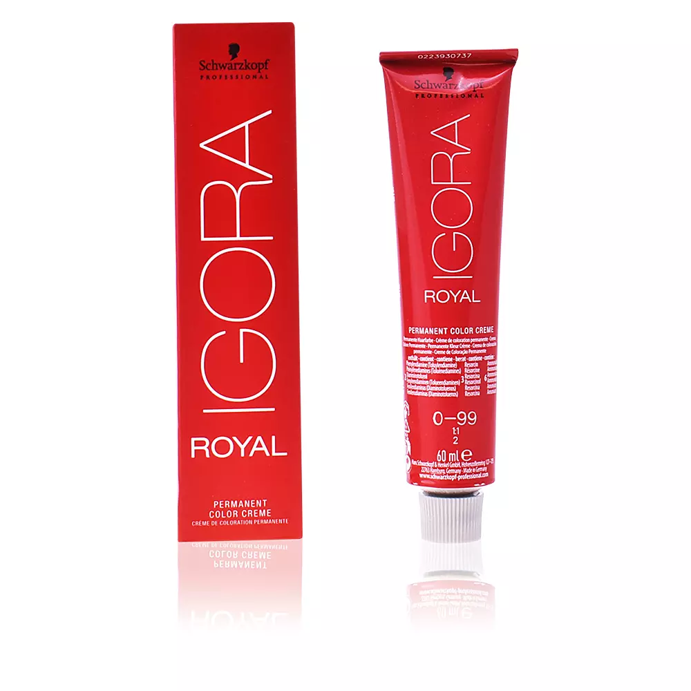 

Краска для волос Igora royal permanent color creme Schwarzkopf, цвет 0-99, 60 мл.