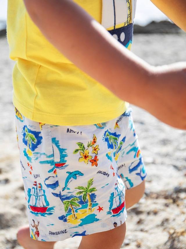 Шорты Baby Edie из органического хлопка Frugi, Aloha — фото 2