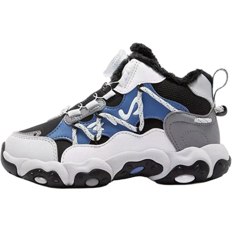 Детские хлопковые тапочки Fluid FILA KIDS, Black/Dusty Blue-FBC