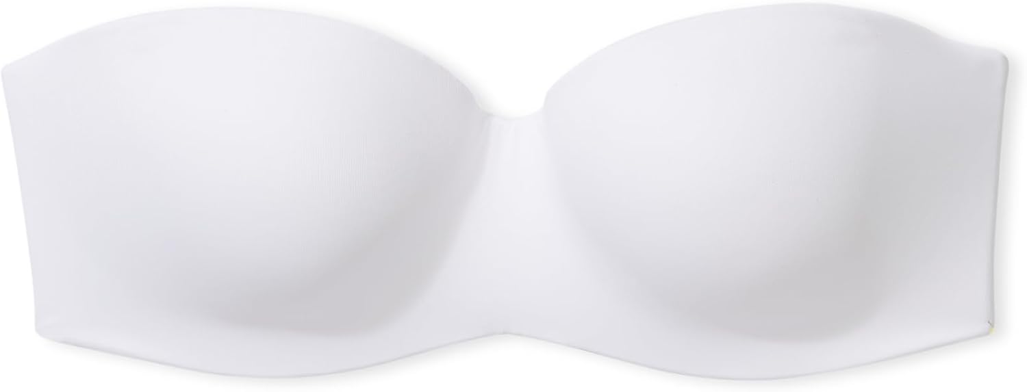 Бюстгальтер Victoria's Secret Wear Everywhere Lightly Lined Strapless, 32A-38DDD, розовый, Optic White — фото 3