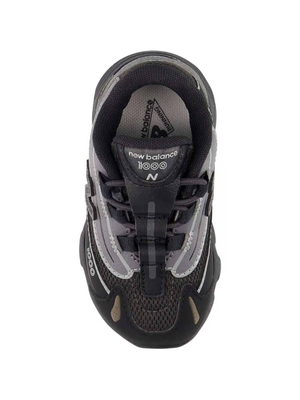 Кроссовки 1000 bungee с эластичной шнуровкой New Balance Kids, черный — фото 3