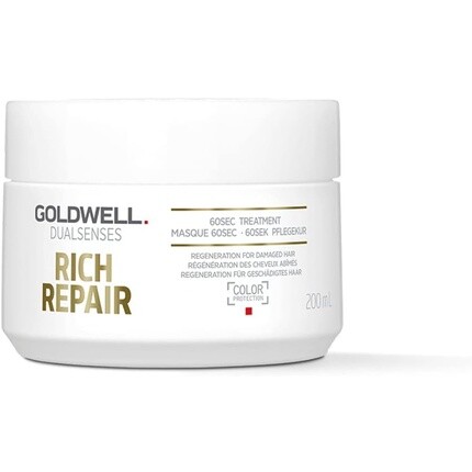 

Dualsenses Rich Repair восстанавливающее средство 60 секунд для сухих и поврежденных волос, 200 мл, Goldwell