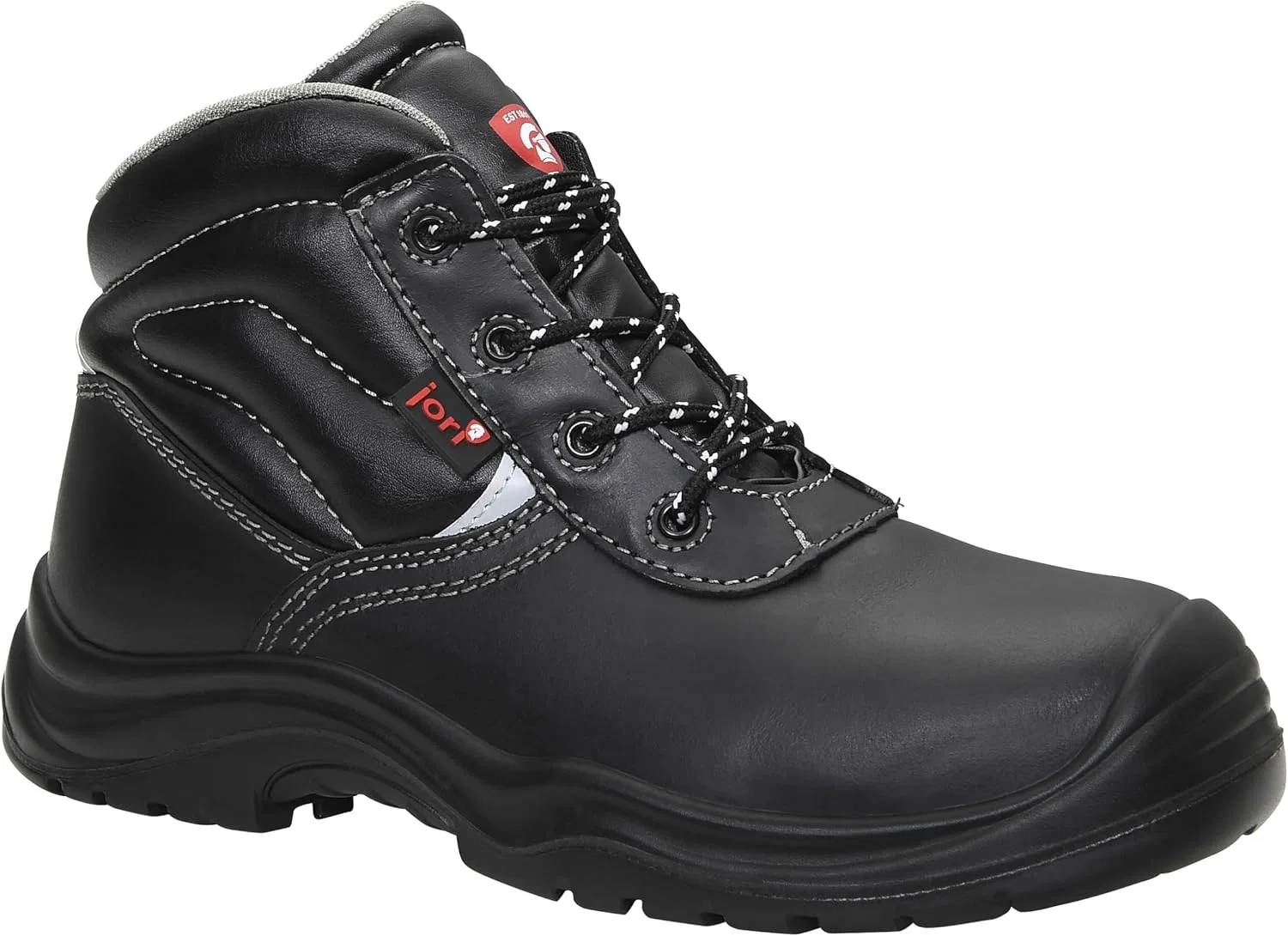 ELTEN JORI 16111 Basic Compo Mid S3 Мужские и женские рабочие и защитные ботинки, кожаные защитные ботинки S3, SRC, шнуровка, пластиковый щиток, защита от проникновения металла, черные (