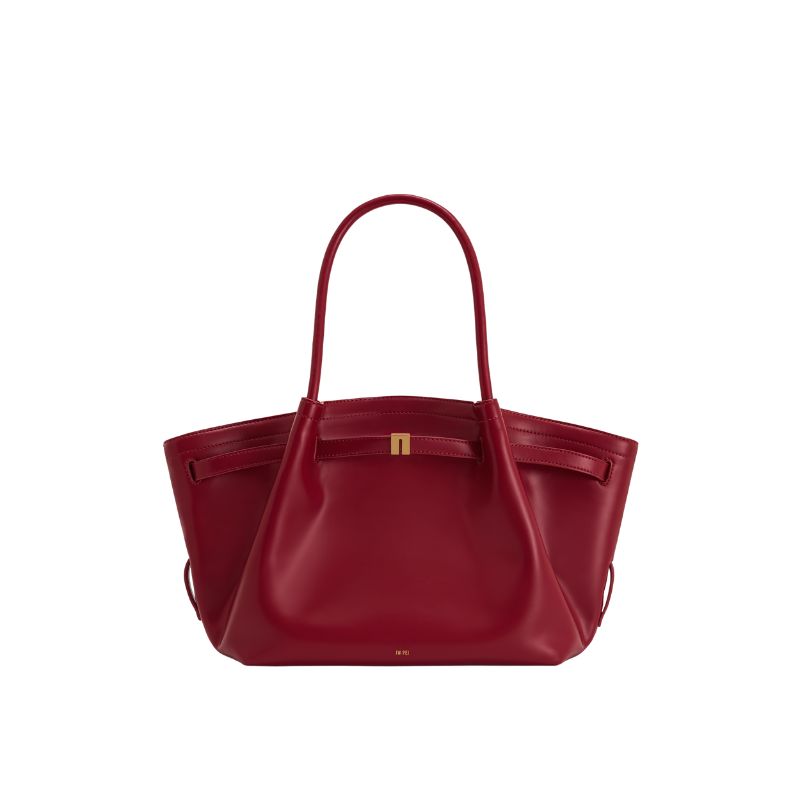 

JW PEI Повседневная женская сумка через плечо большая разноцветная, Burgundy Waxed Leather