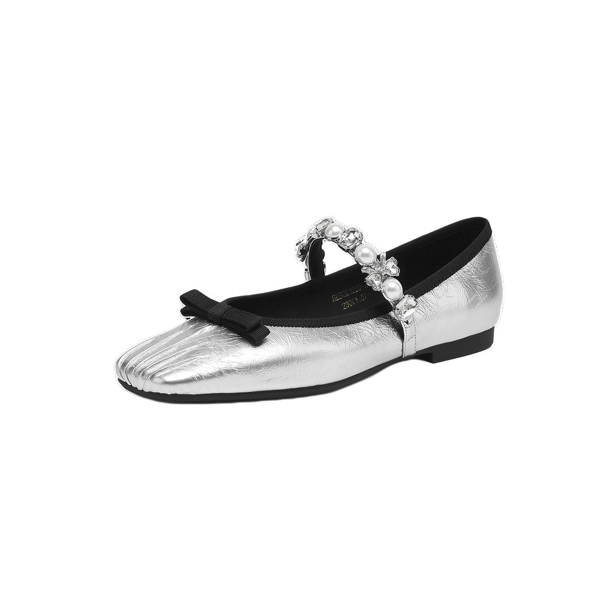 Bebe Серебряные балетки Мэри Джейн, цвет Silver